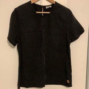 LAST CHANCE 🎉3 for $25 - black TenTree open back Tencel t-shirt blouse Sz large